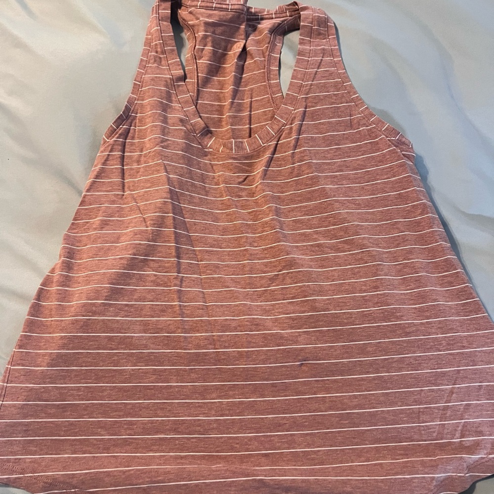Striped Pink Sleeveless Top